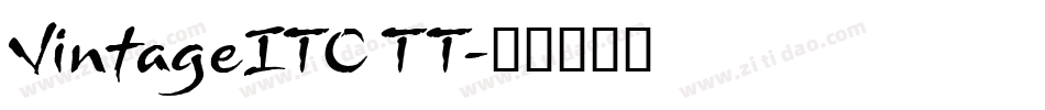 VintageITC TT字体转换